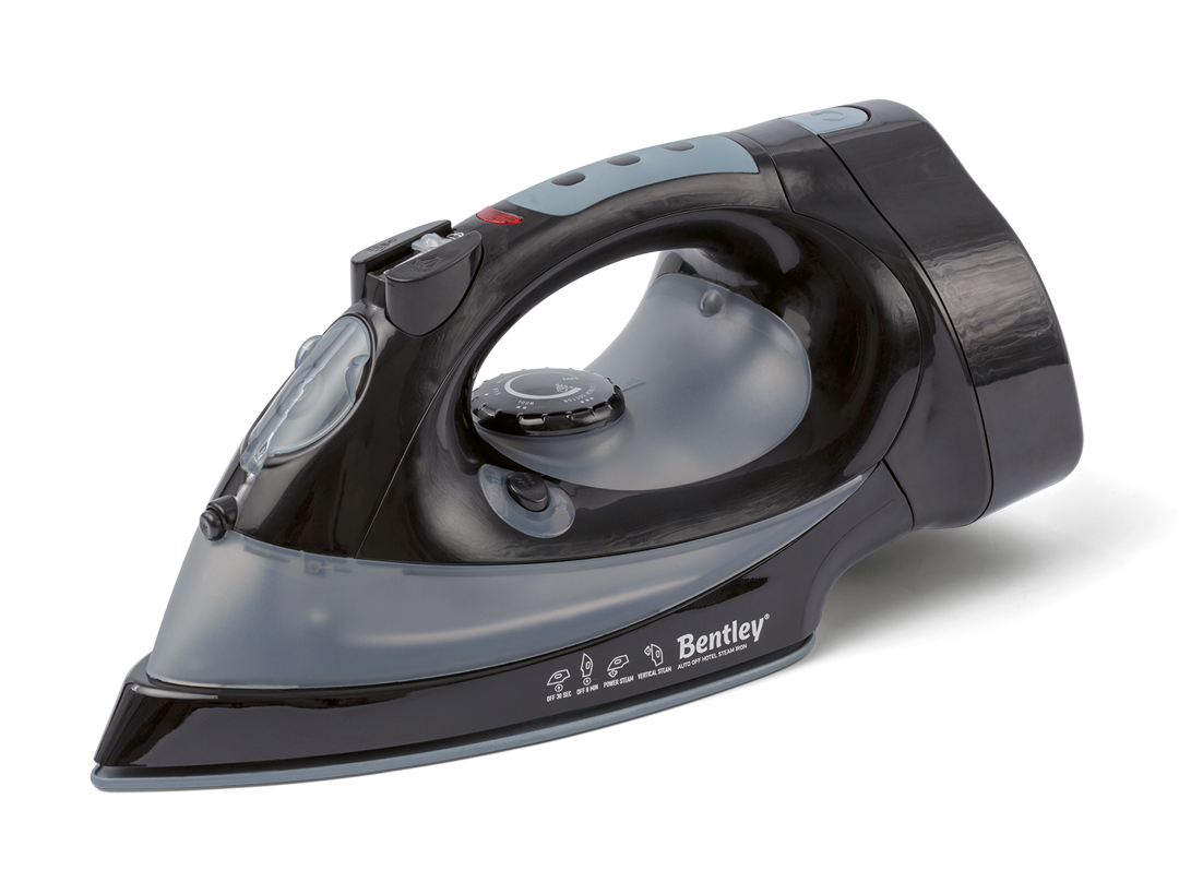 Dampfbügeleisen mit einziehbarem Kabel | Schwarz