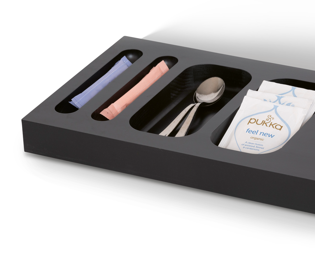 Xanthic Willkommenstablett mittel 50x20cm | Schwarz