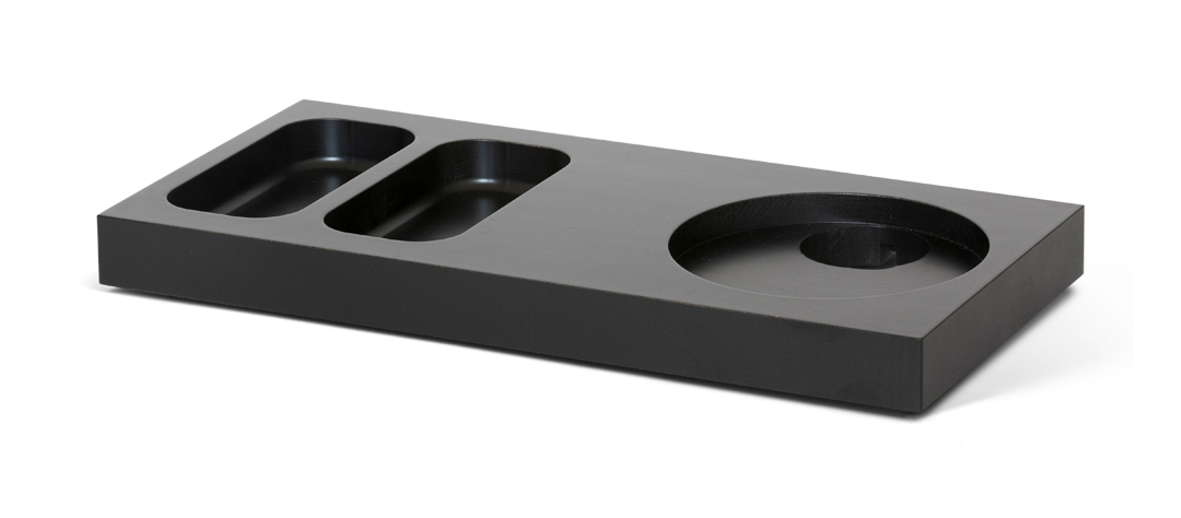 Xanthic Willkommenstablett klein 42x20cm | Schwarz