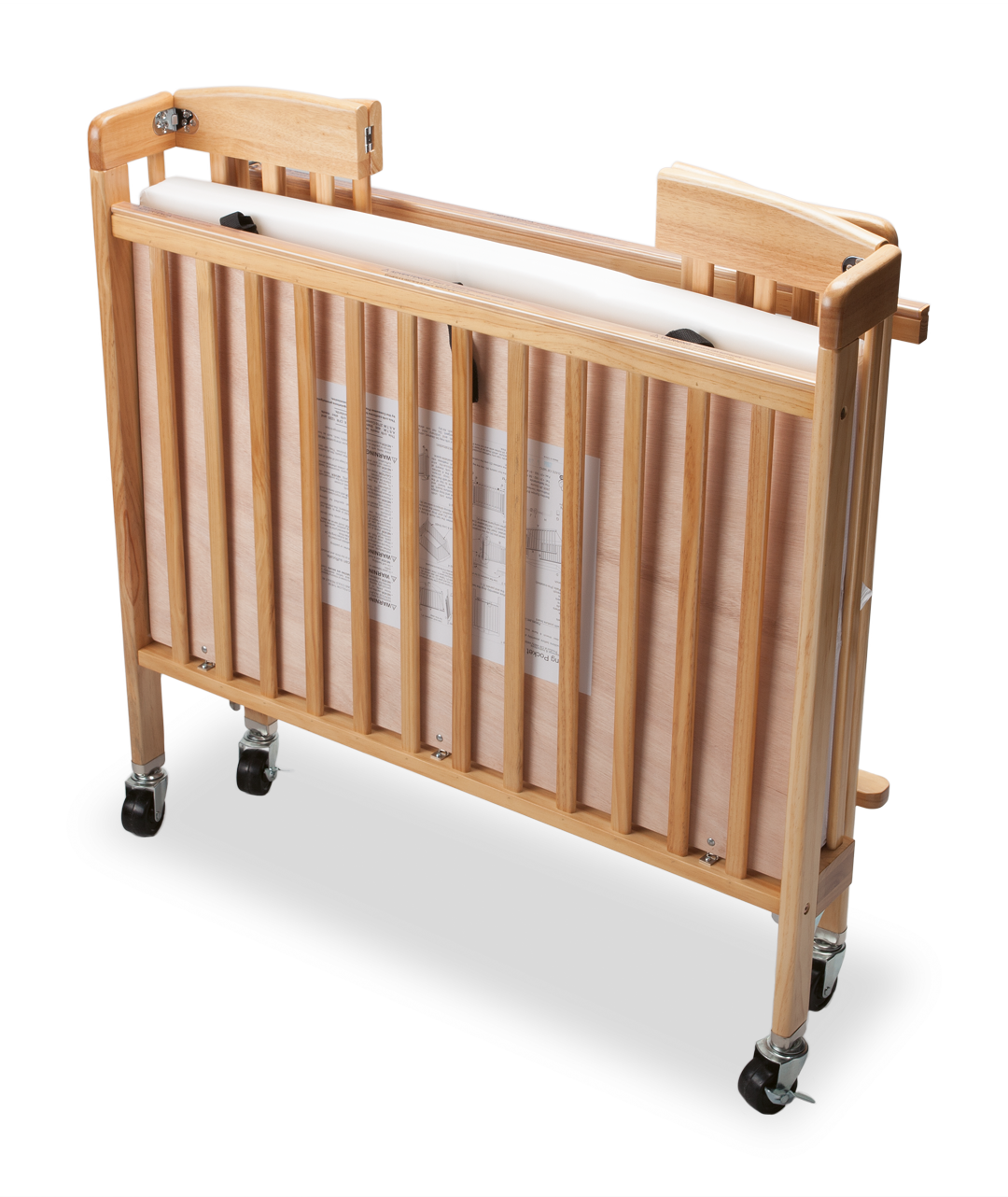 Faltbares Babybett inkl. Staubschutzhülle | Natur