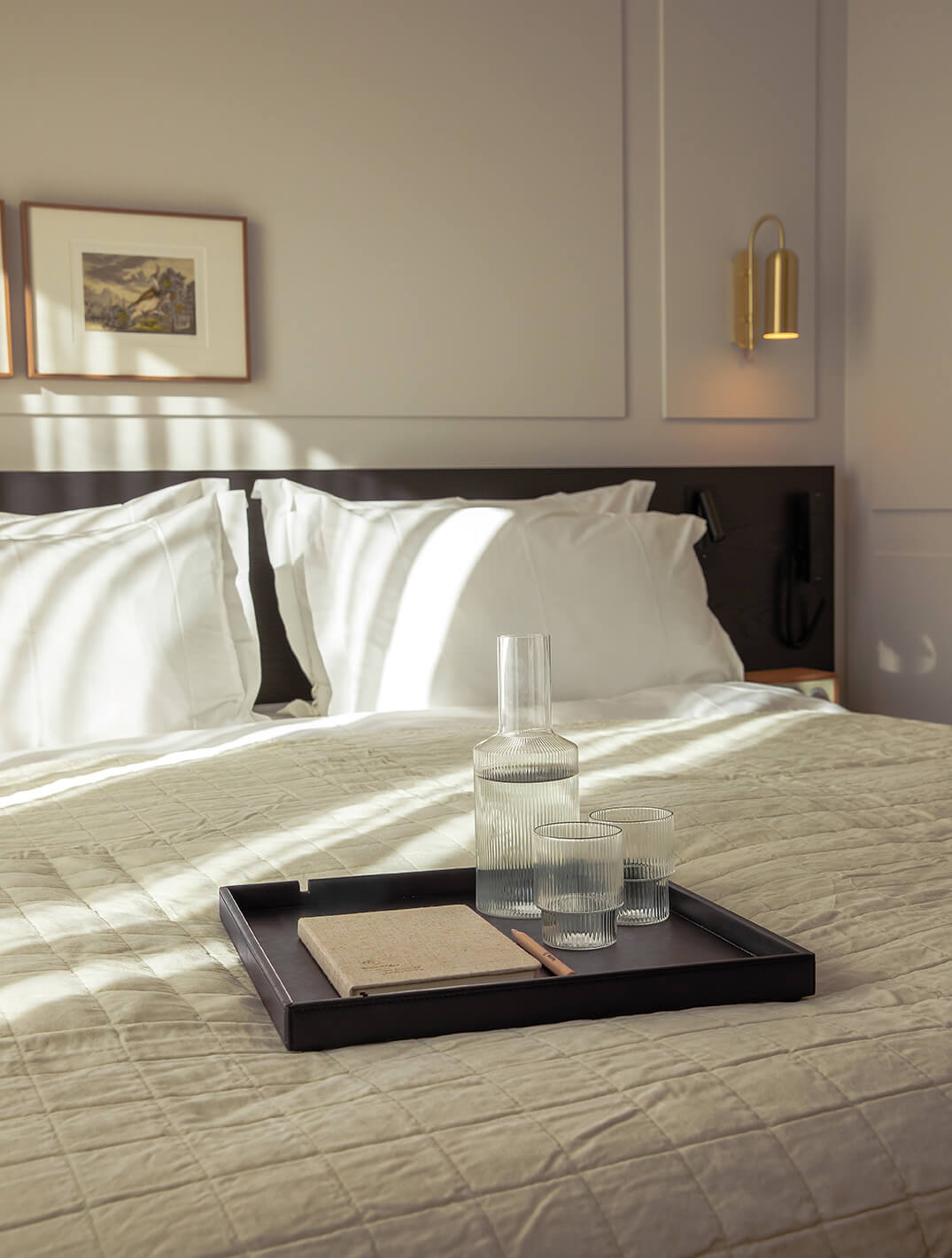 Willkommenstablett quadratisch 38x38cm| Klassik