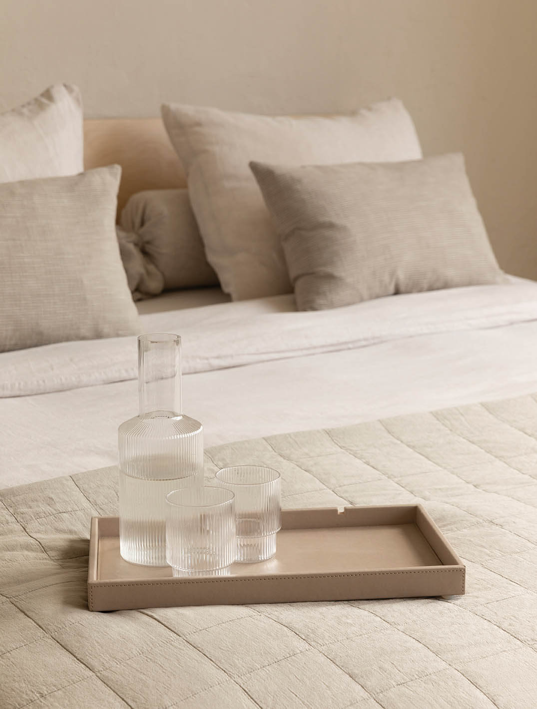 Willkommenstablett rechteckig 21x38,5xcm | Natürlich