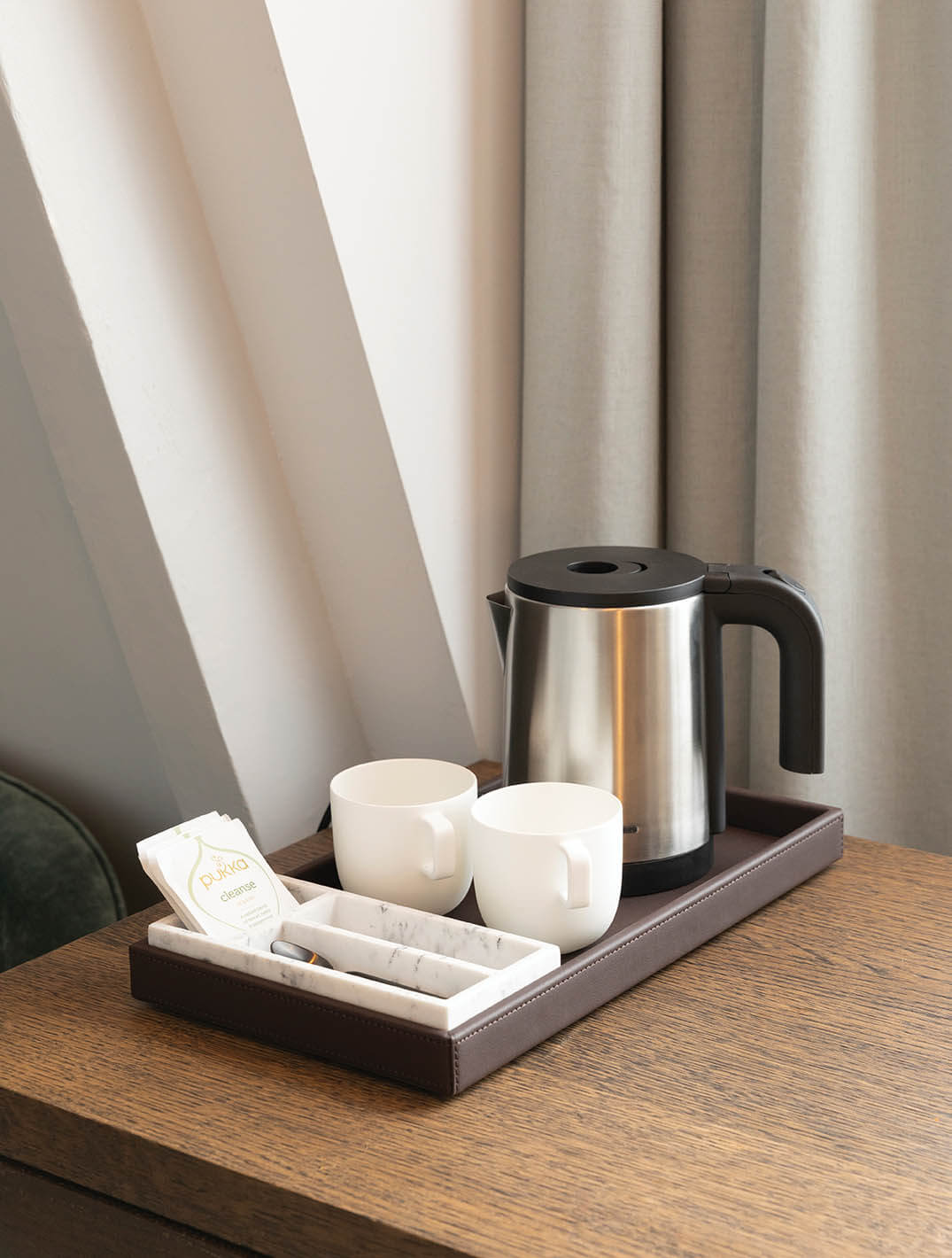 Amenity Tablett | weißer Marmor