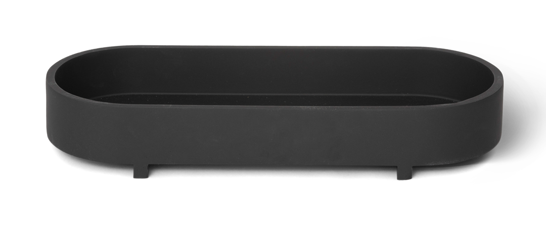 Amenity Tablett mit kleinen Füßen | Schwarz