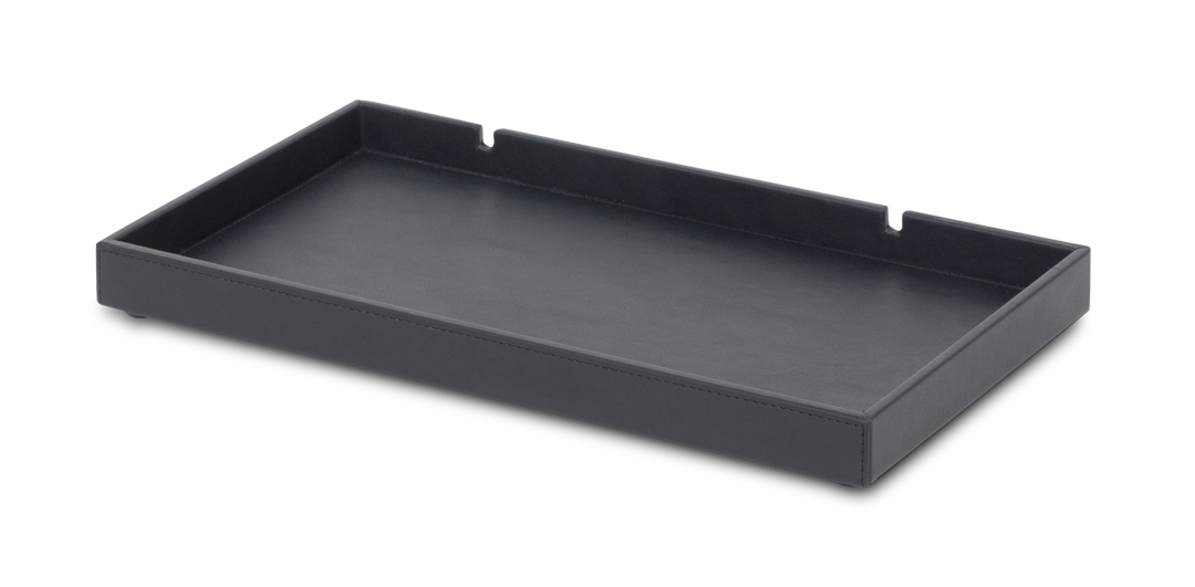 Willkommenstablett rechteckig 21x38,5cm | Schwarz