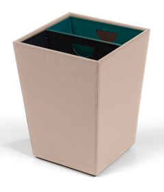 Mülleimer 2x6L | Natur