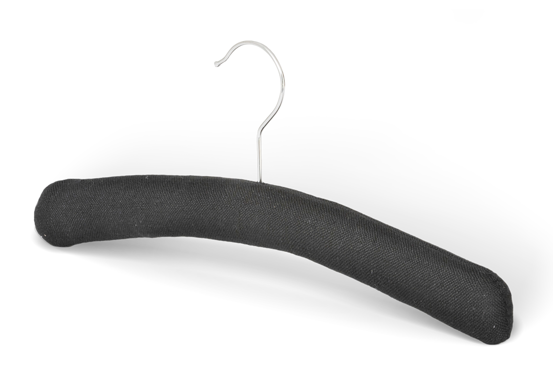 Kleiderbügel Leinen & Baumwolle | Schwarz