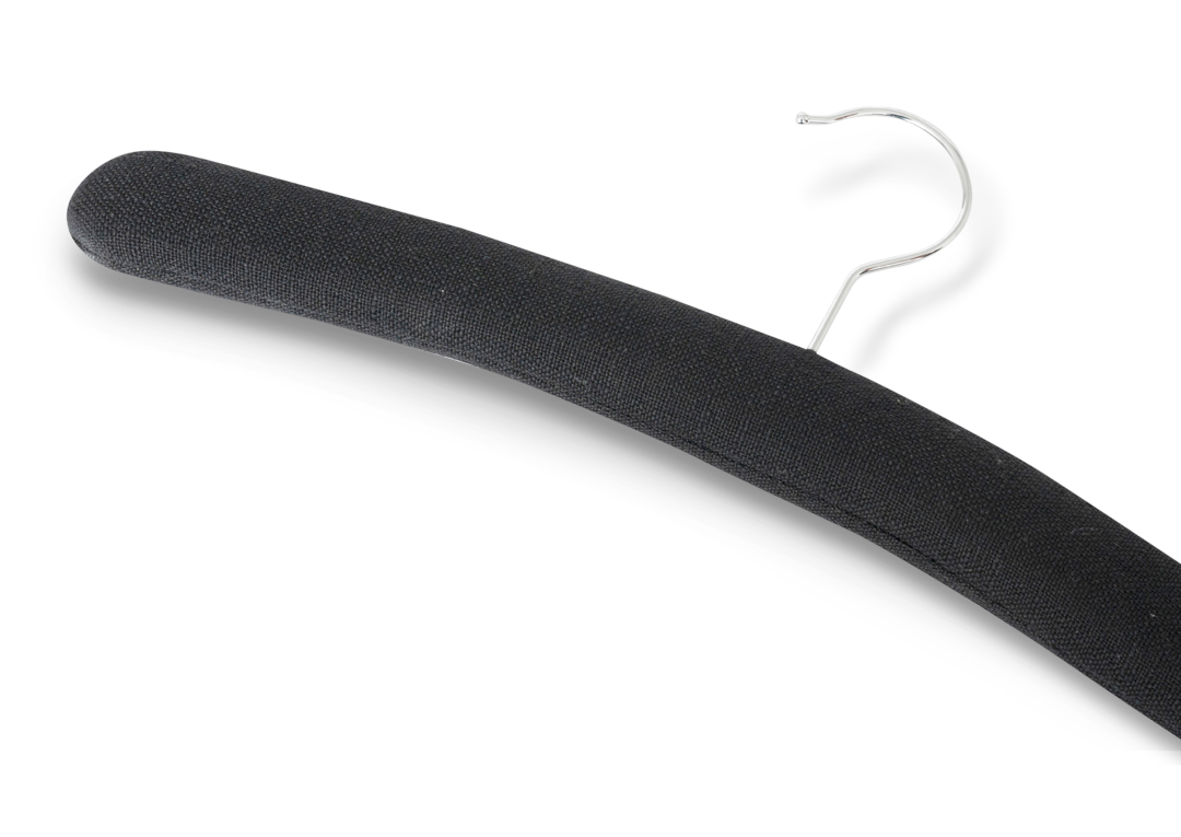 Kleiderbügel Leinen & Baumwolle | Schwarz