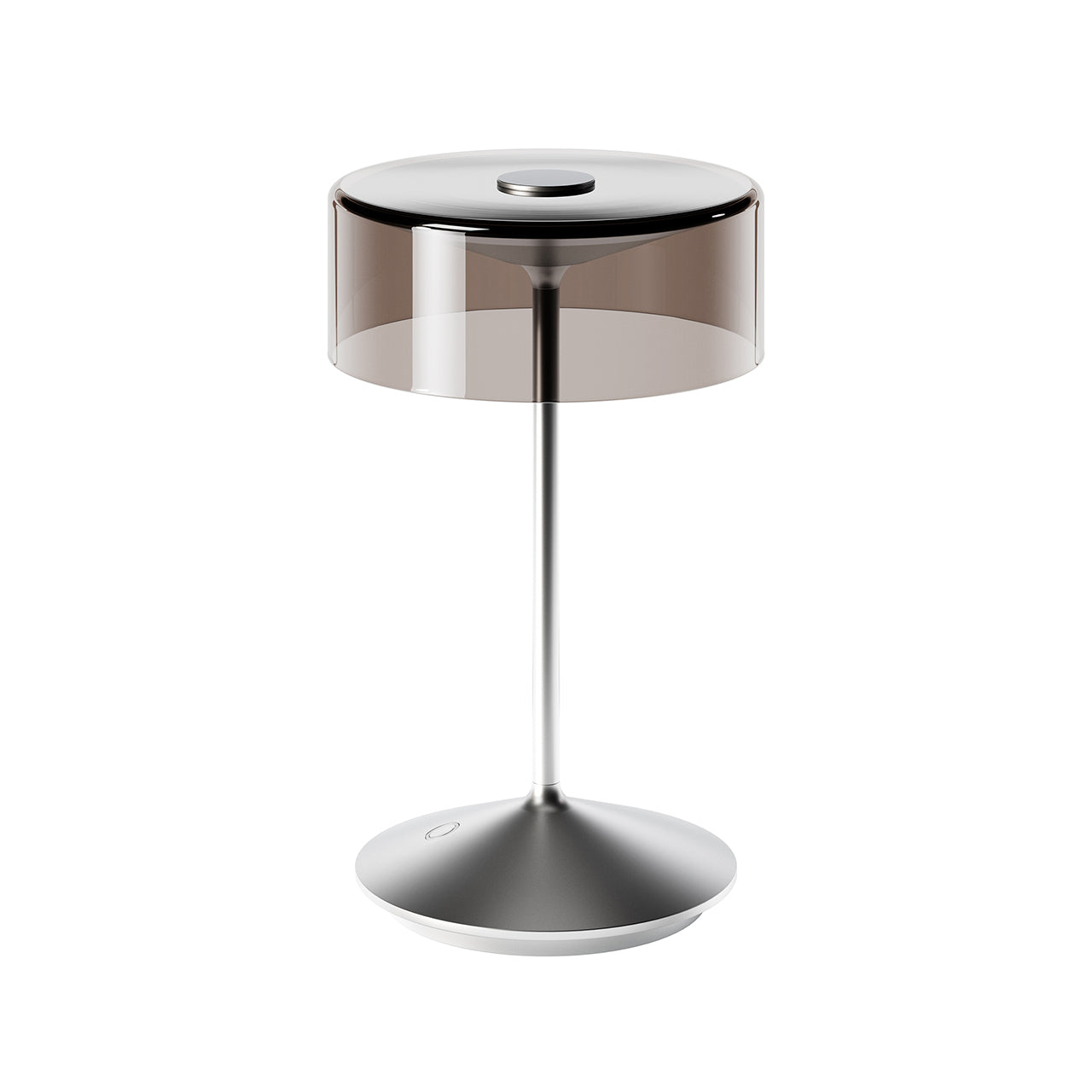 Akku-Glasleuchte Numotion 265mm silber