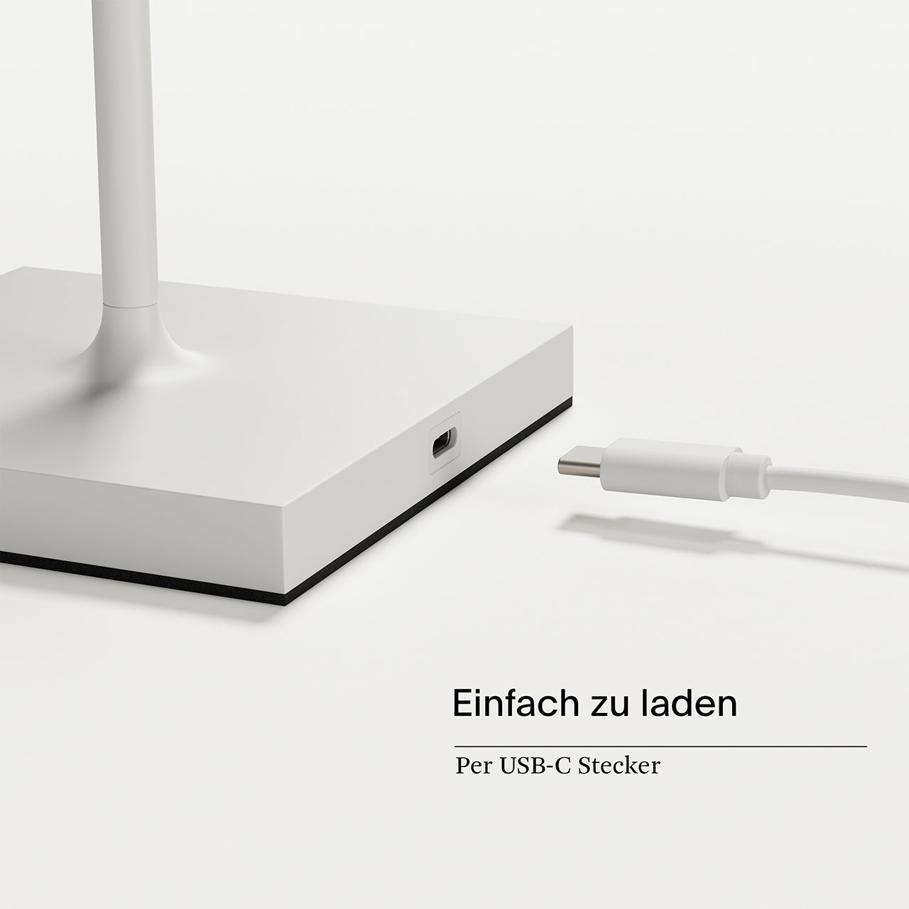 Akku-Stehleuchte Nuindie USB-C 1200mm weiß