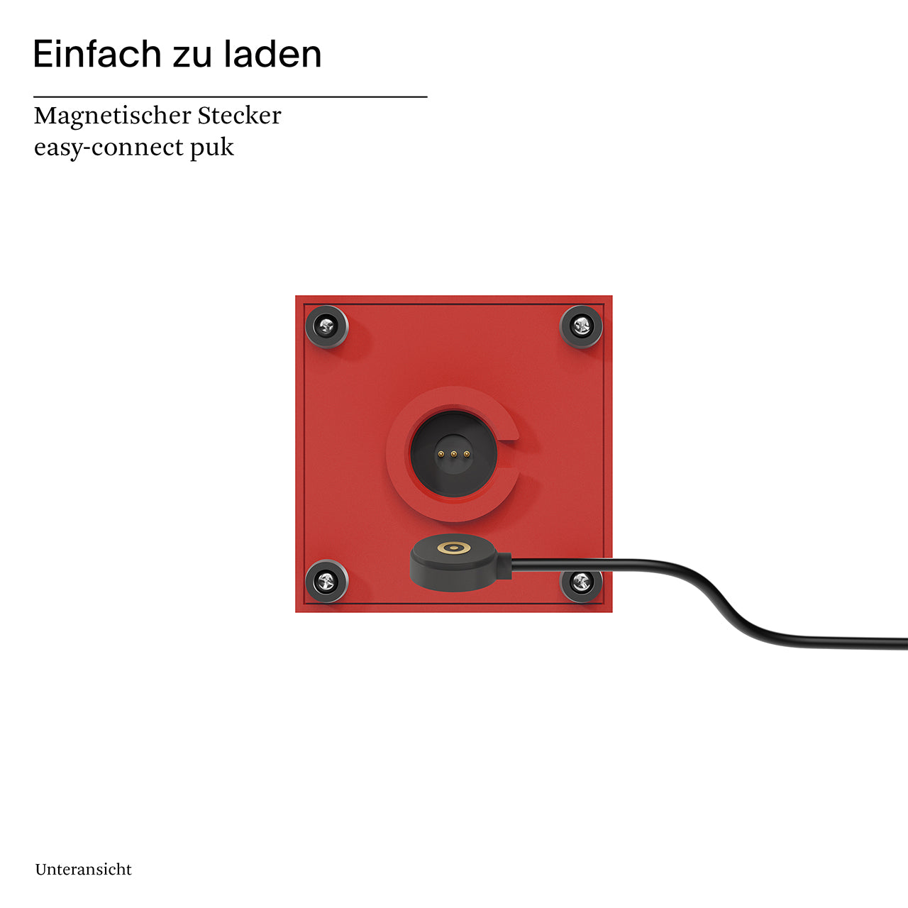 Akku-Tischleuchte Nutalis mini rot