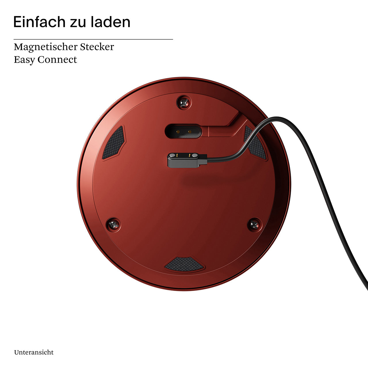 Akku-Glasleuchte Numotion 265 mm rot