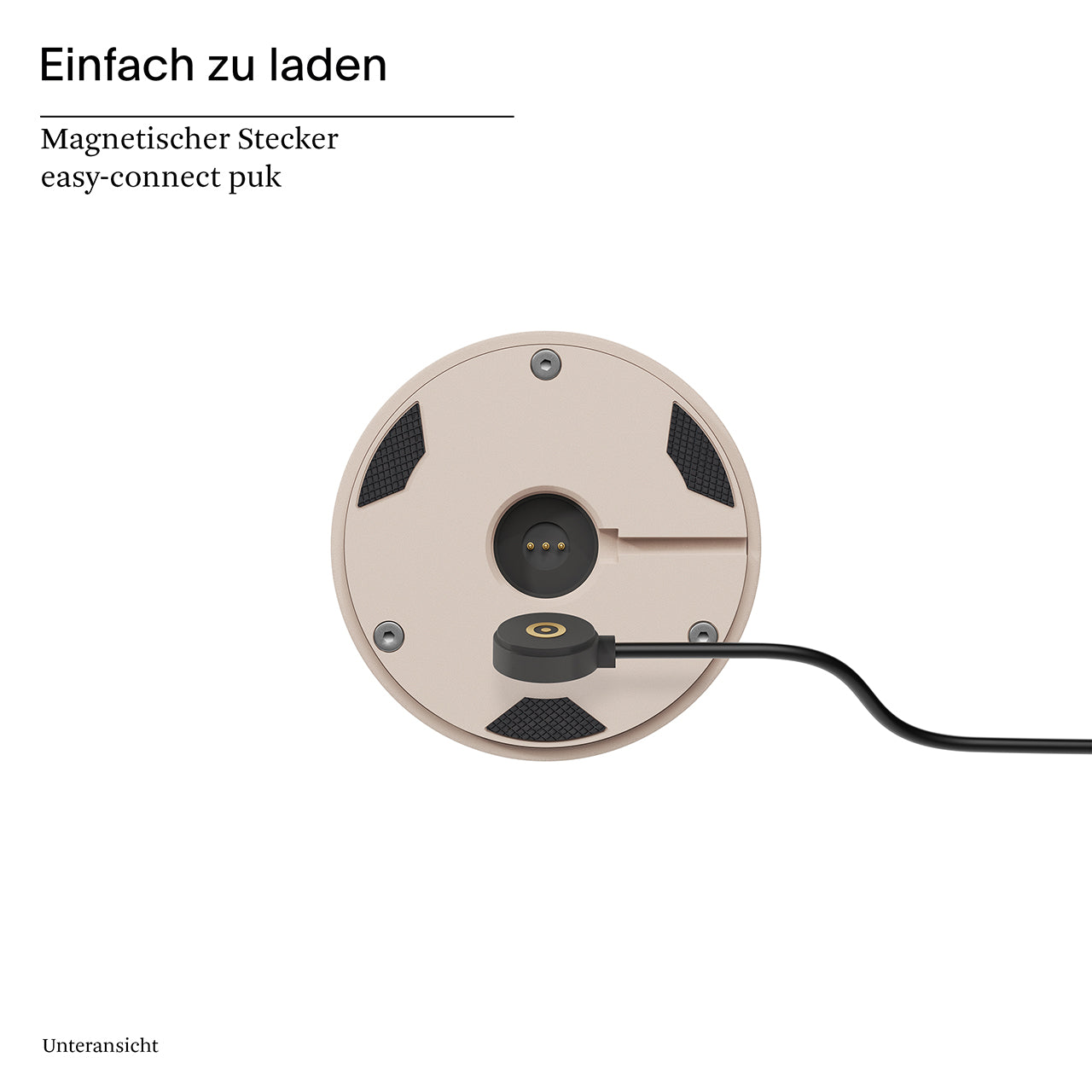Akku-Tischleuchte Nudrop mini 217mm Dünenbeige