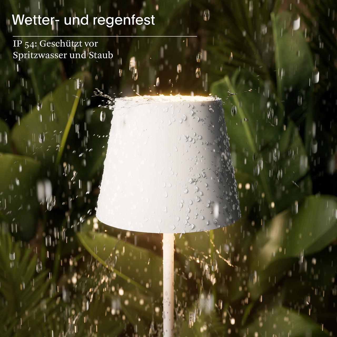 Akku-Stehleuchte Nuindie USB-C 1200mm weiß