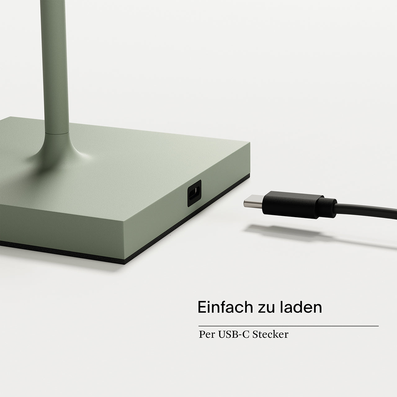 Akku-Tischleuchte Nuindie mini USB-C salbeigrün