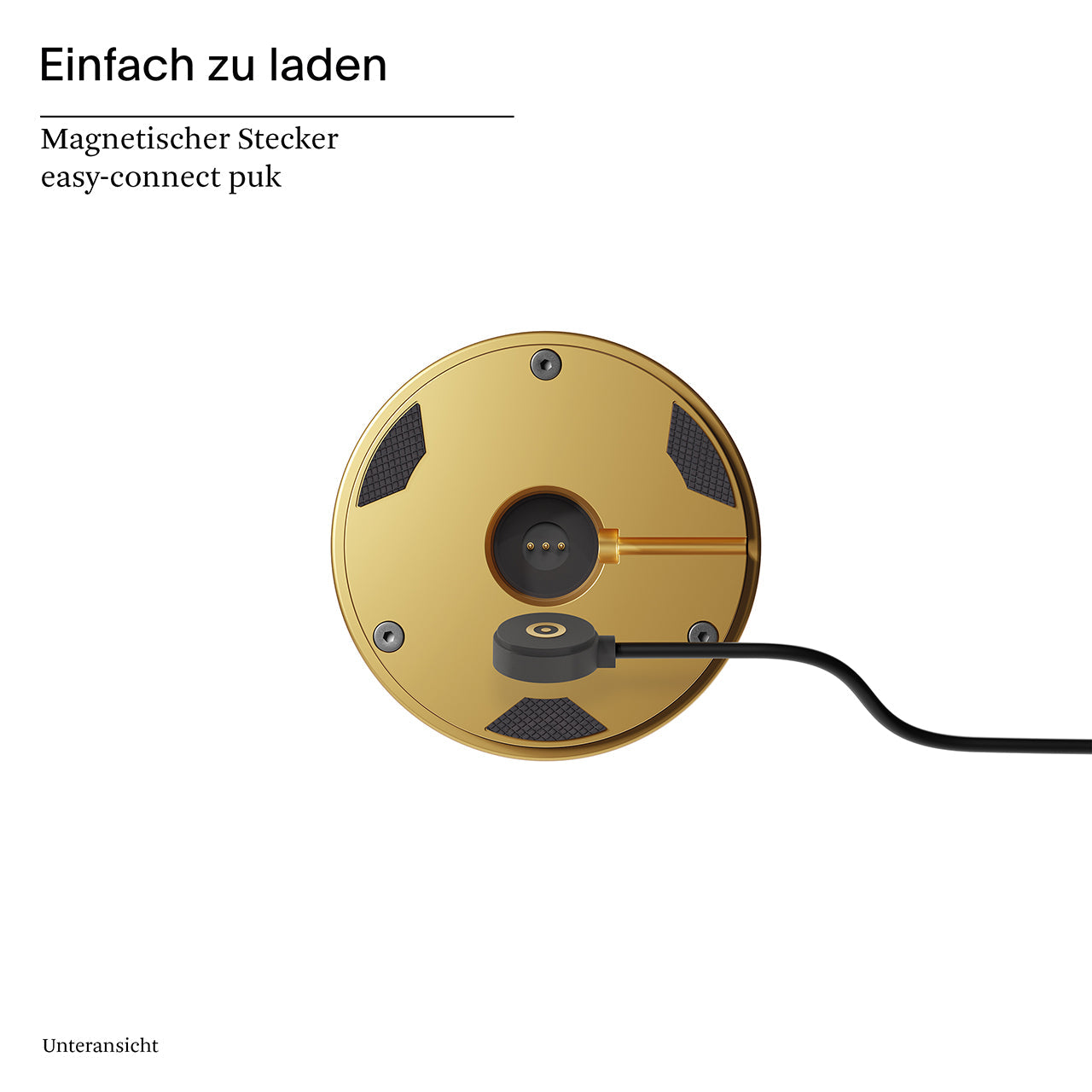 Akku-Tischleuchte Nudrop mini 217mm gold