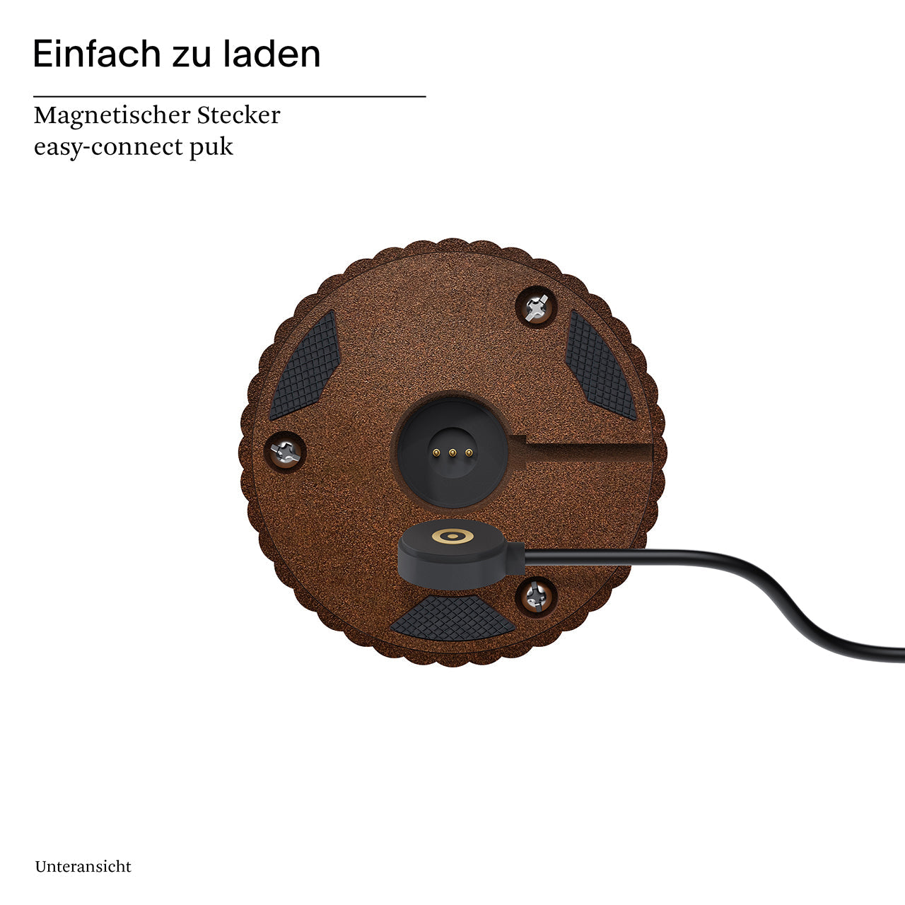 Akku-Tischleuchte Nuflair 245mm rostbraun