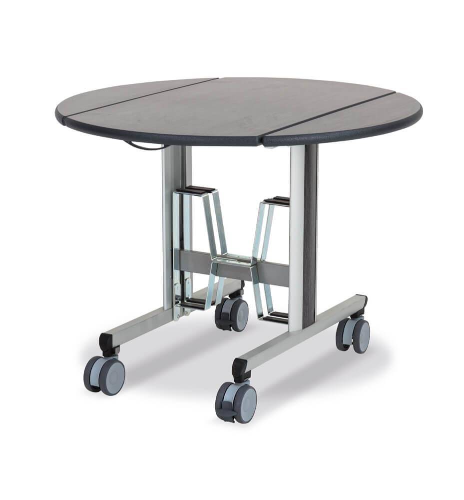 Zimmerservice-Wagen mit runder Oberseite