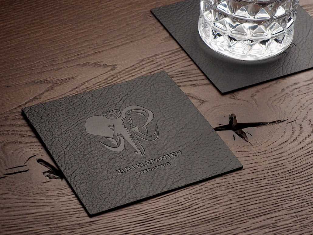 Glasuntersetzer 10x10 cm