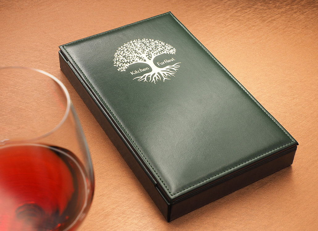 Rechnungsbox dunkelgrün Halterung für Quittungen