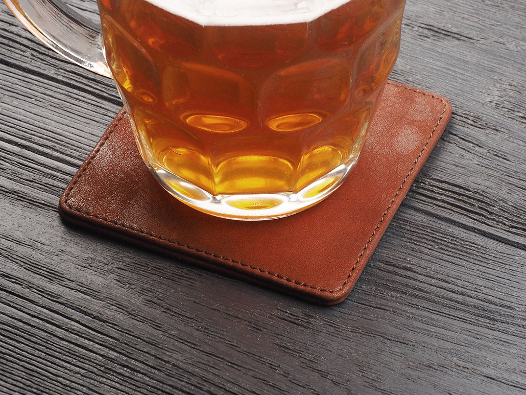 Glasuntersetzer Braun