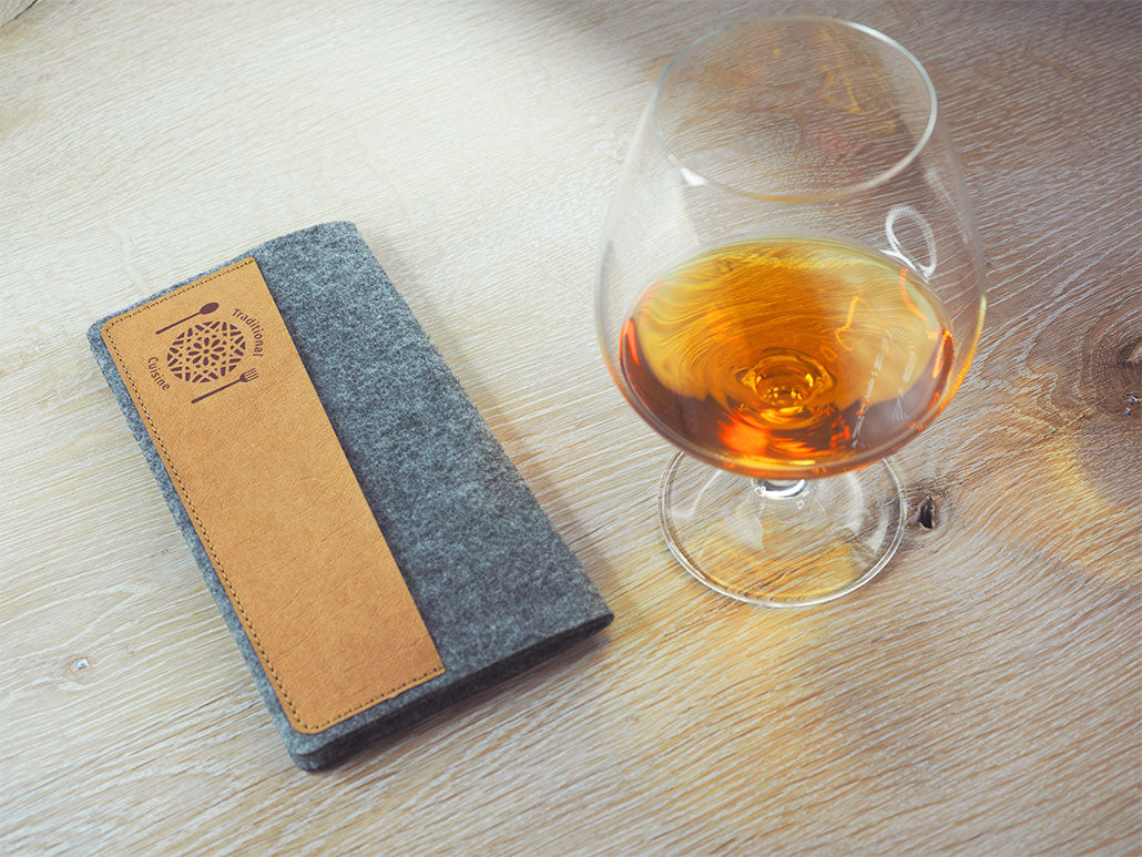 Rechnungsetui Filz & Waschpapier