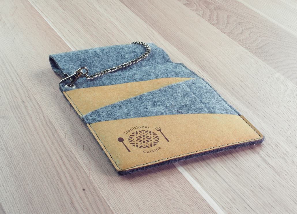 Kellnerholster aus Filz & Waschpapier