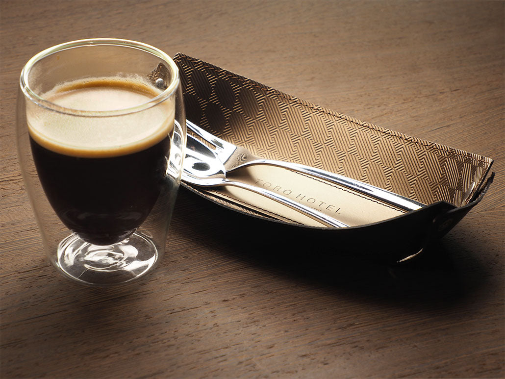 Leder-Schale für Besteck 19,5x10,5cm