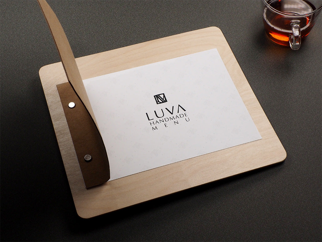 Menükarte A5L mit Buchschrauben