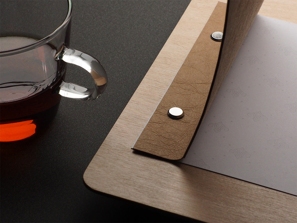 Menükarte A5L mit Buchschrauben