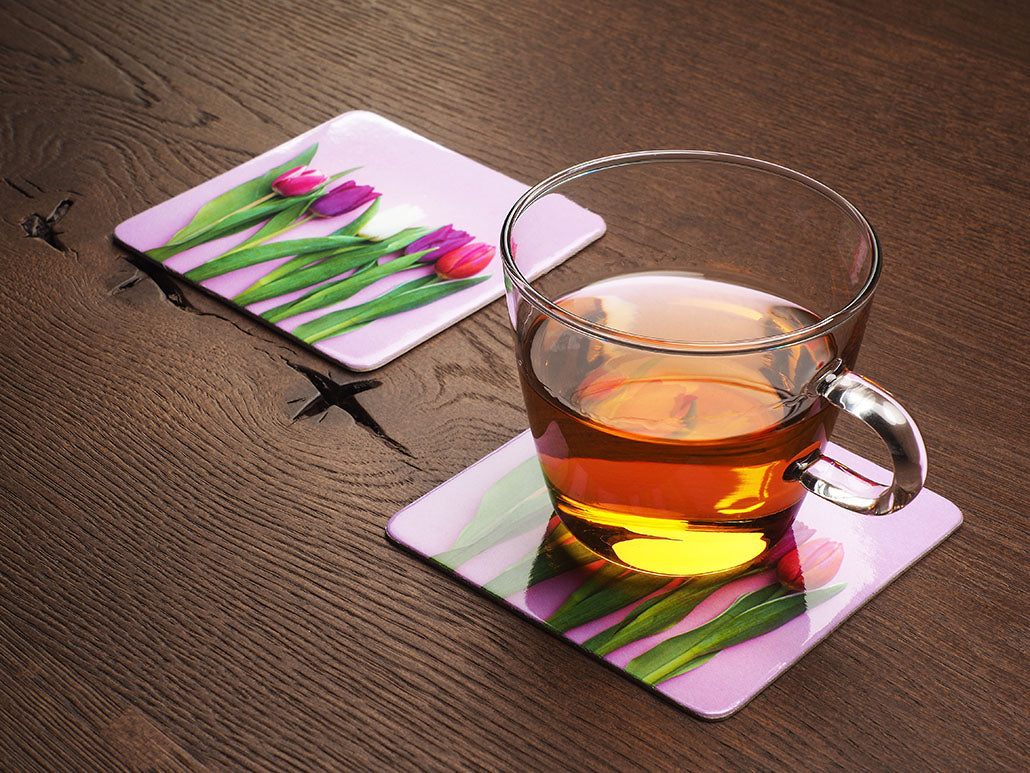 Untersetzer aus bedrucktem Papier 10x10cm