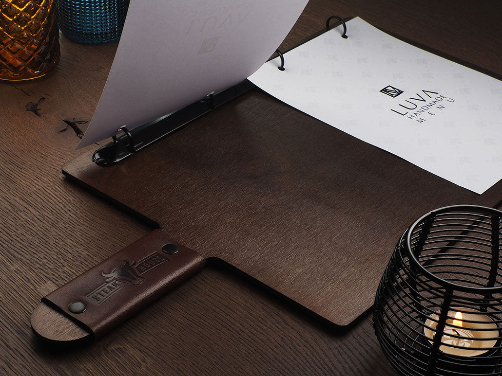 Menükarte mit Ringmechanik