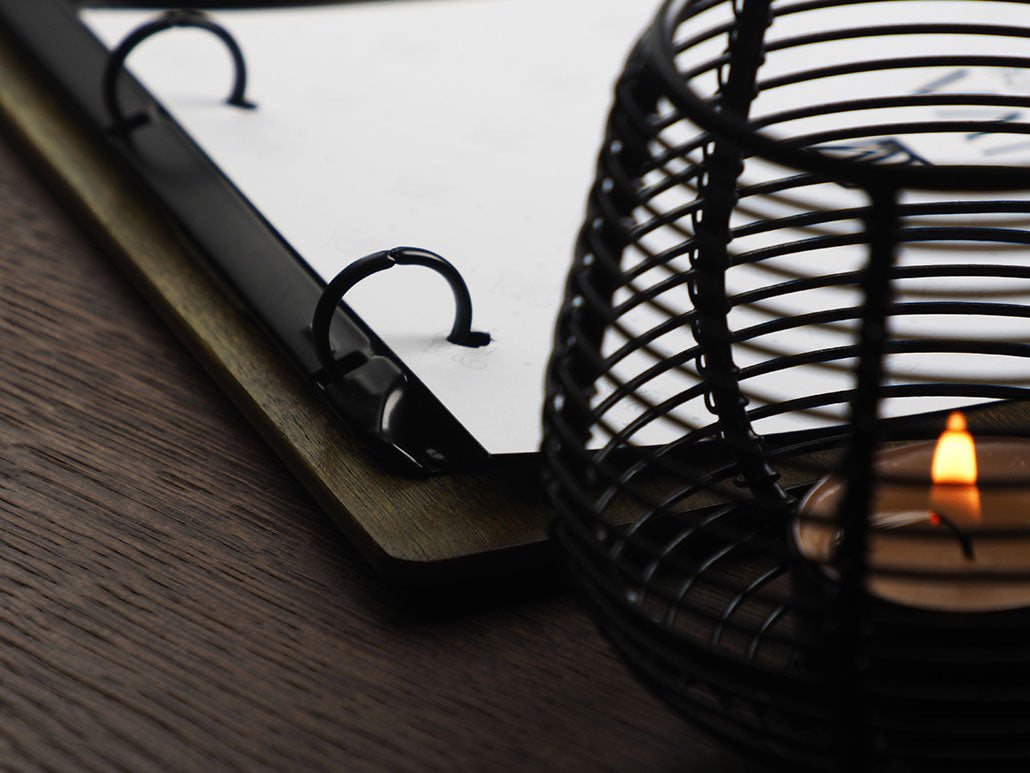 Menükarte mit Ringmechanik