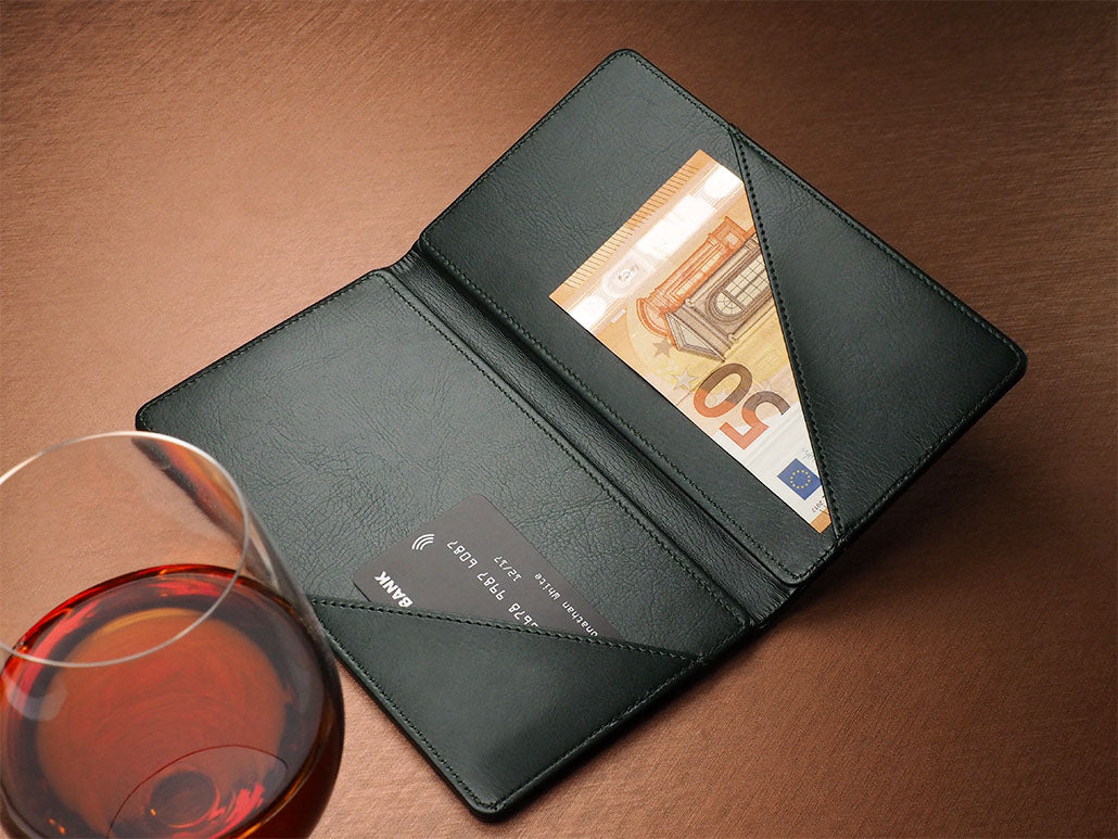 Rechnungshalter schwarz-grün | personalisierbar
