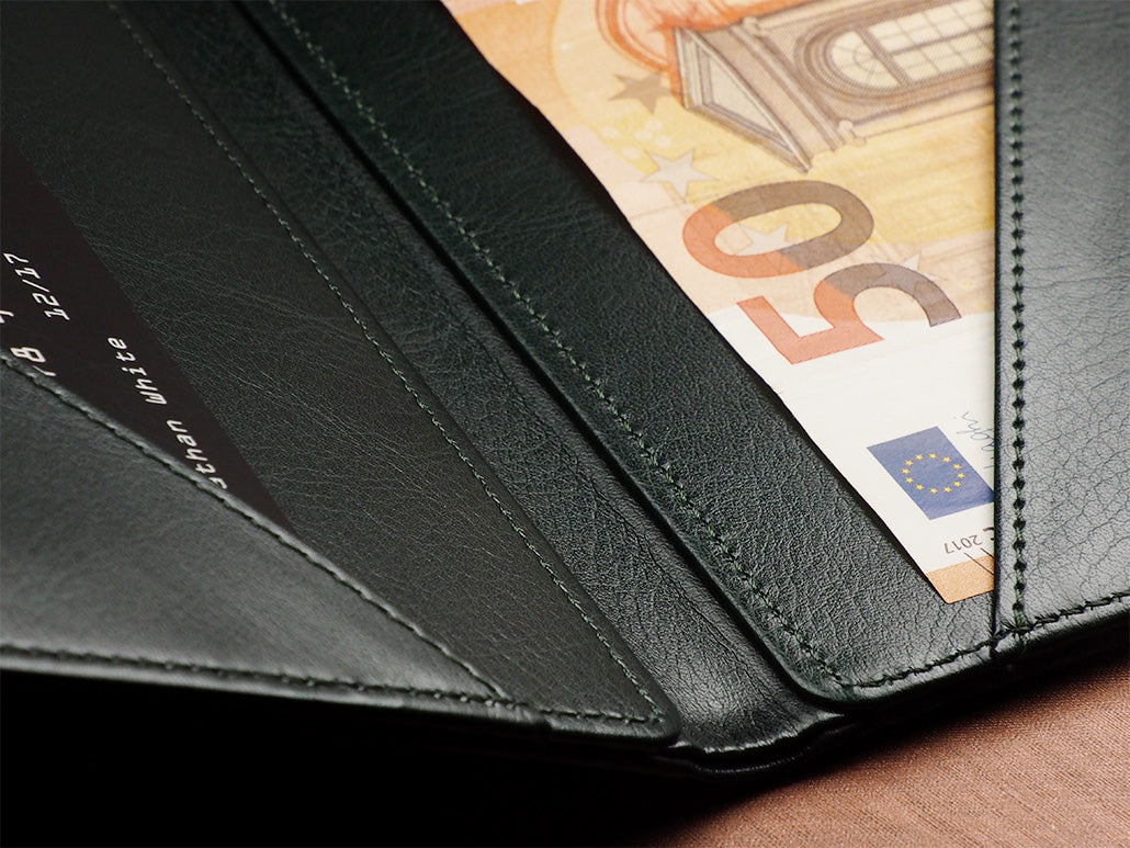 Rechnungshalter schwarz-grün | personalisierbar