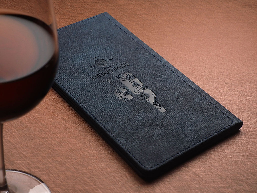 Rechnungshalter marineblau | personalisierbar