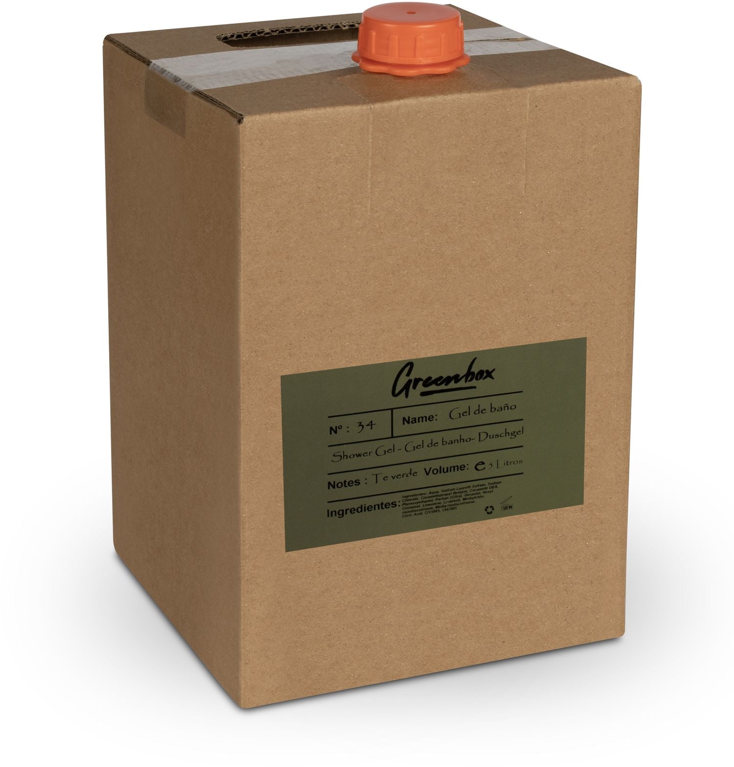 Duschgel "grüner Tee" im Nachfüllbeutel "Bag in Box"  5L