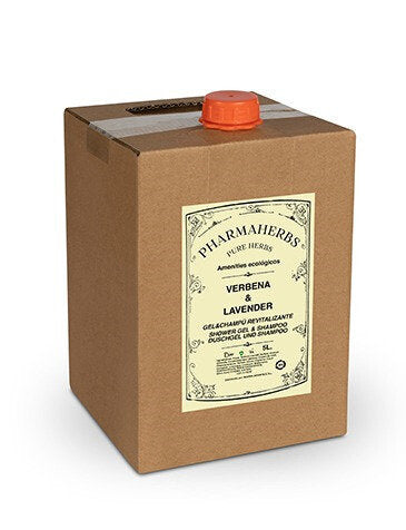 Nachfüllpackung für Duschgel und Shampoo 2 in 1 Pharmaherbs im Bag-in-Box 5L