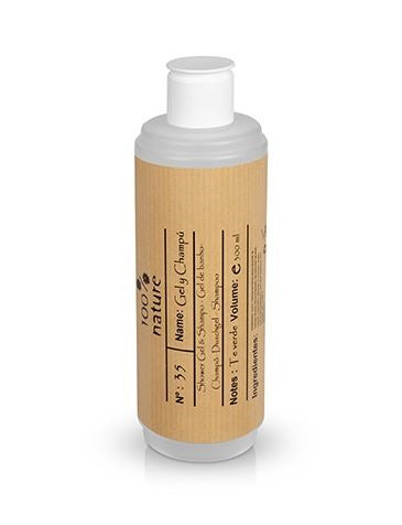 Nachfüllbare Spenderflasche 400ml, gefüllt mit Duschgel & Shampoo 2in1 (nachfüllbar)