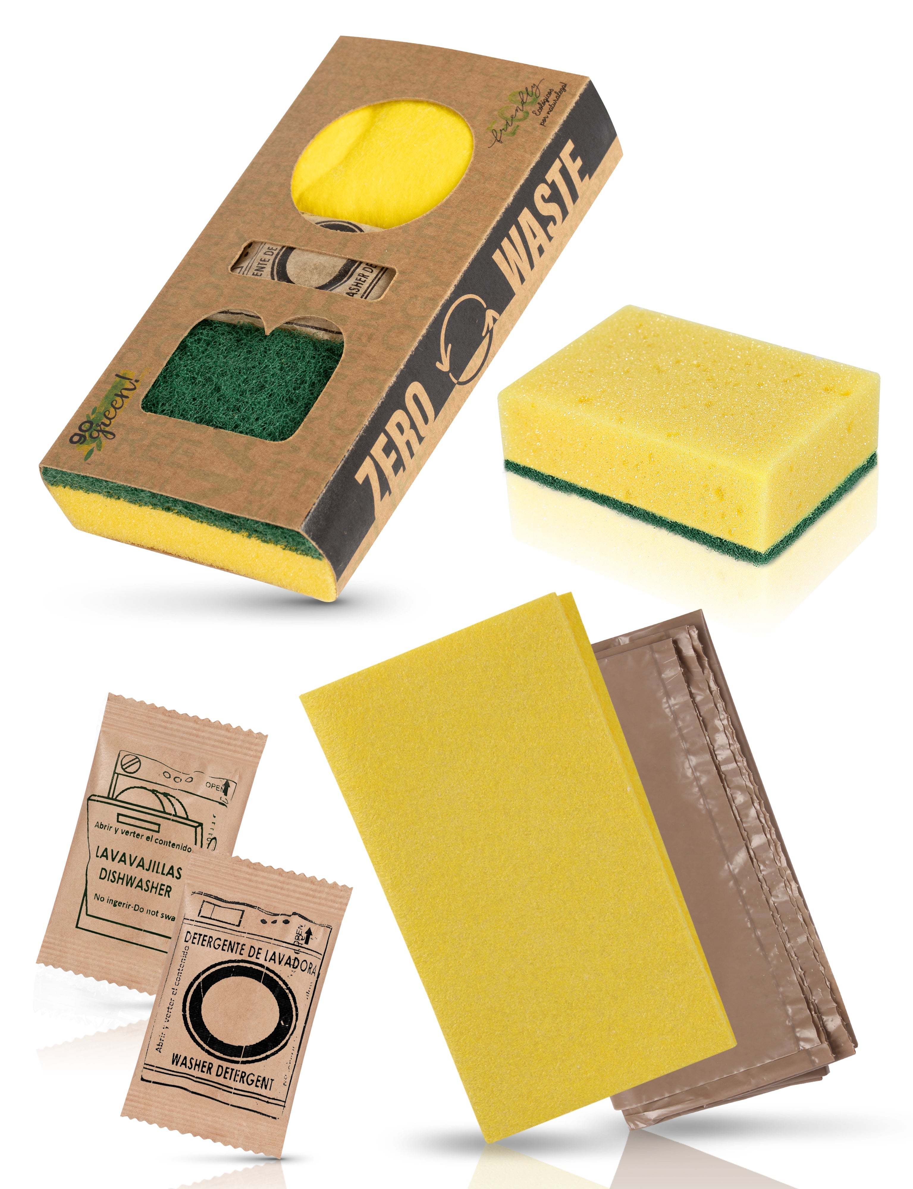 Komplettes Zero Plastic Cleaning Kit - 100 Stück