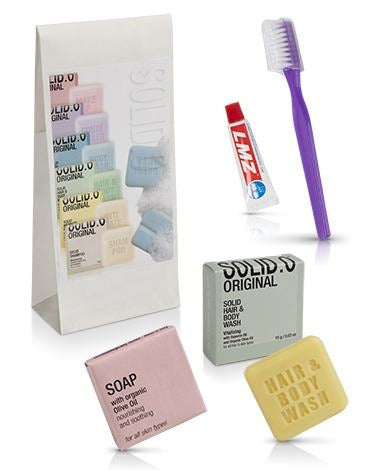 Badezimmer-Set mit Dental-kit Solid.O | 24 Stück