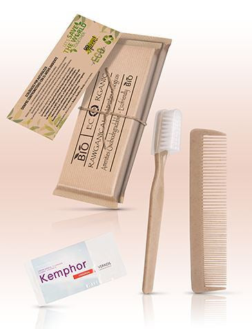 2er Set/ Zahnpflegeset und Kamm mit Schnur Go Green Bio
