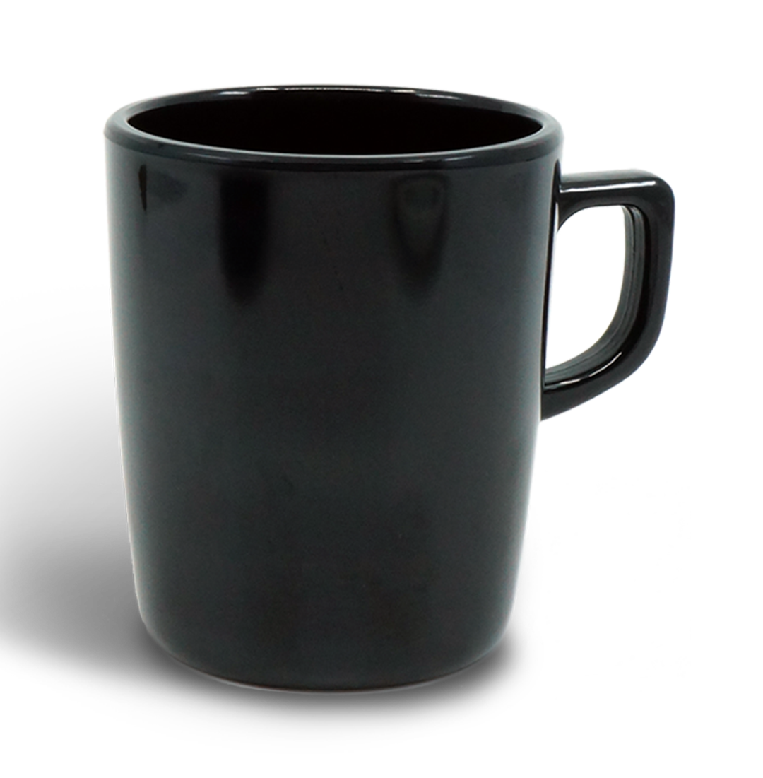 Kaffeetasse aus Melamin 150ml | Schwarz
