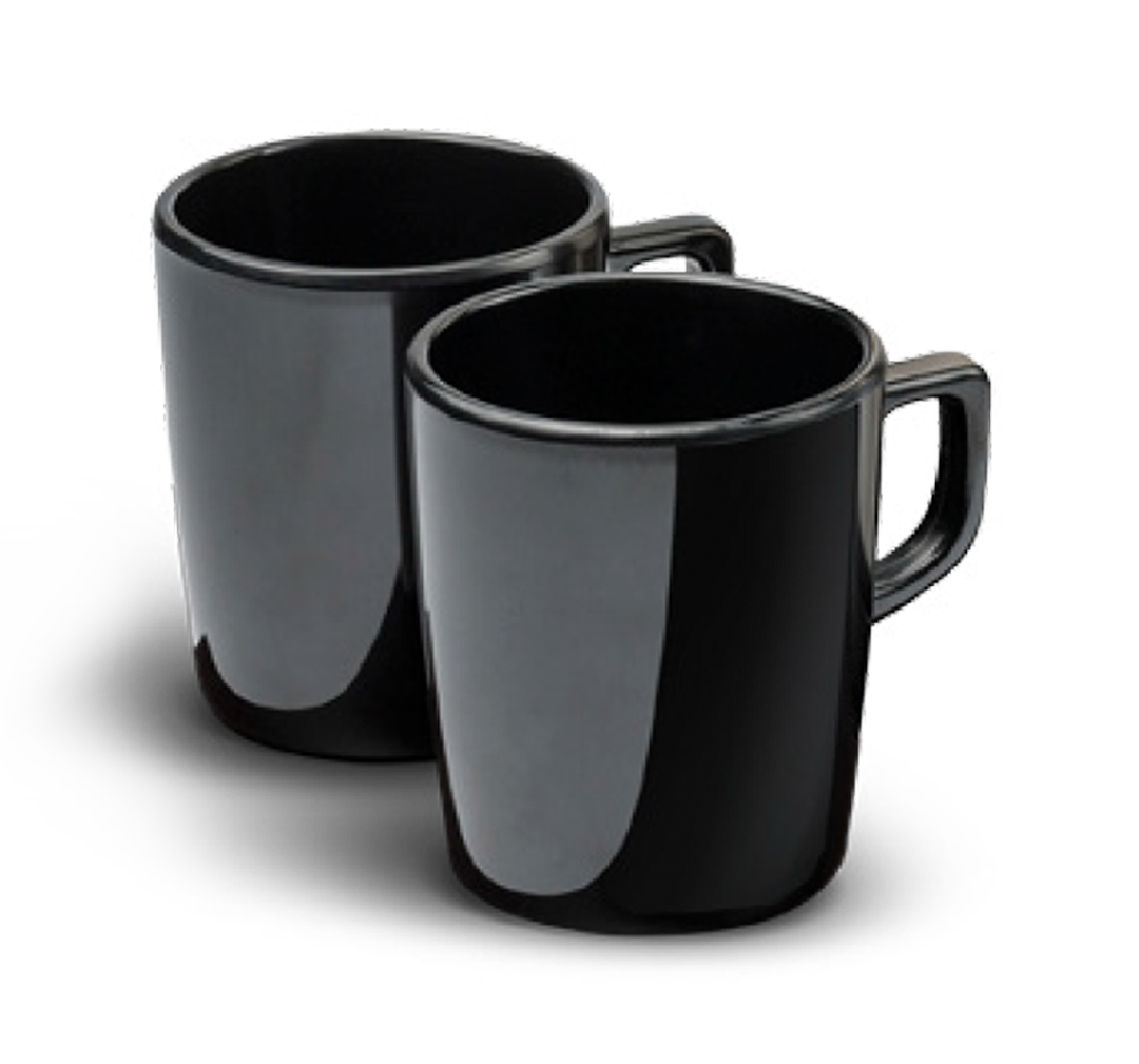 Kaffeetasse aus Melamin 150ml | Schwarz