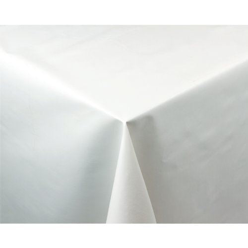 Weiße Tischdecke glatt 150 x 150cm