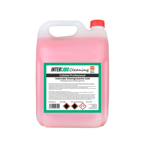 4 x 5L Alkalischer Fettlöser Intercabo, Gesamt 20 Liter