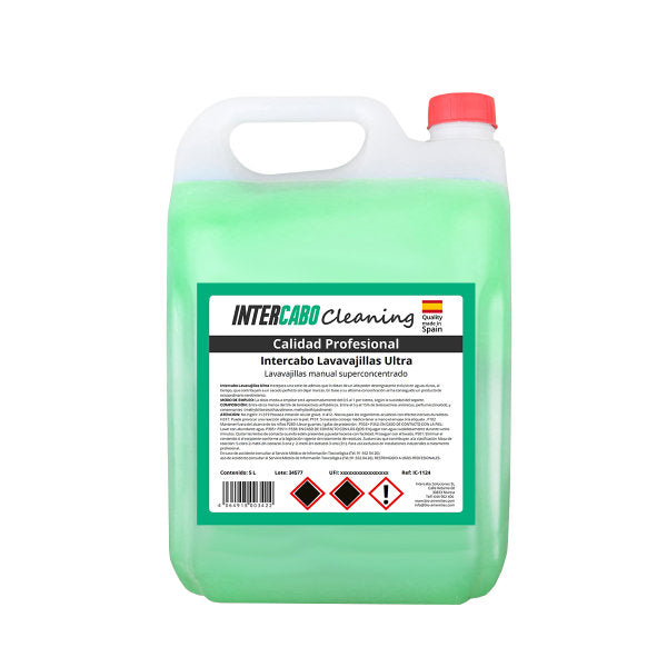 4 x 5L Konzentriertes Handspülmittel Intercabo, Gesamt 20 Liter