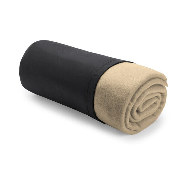 Fleecedecke beige. Größe 120 x150cm und 180g/m²