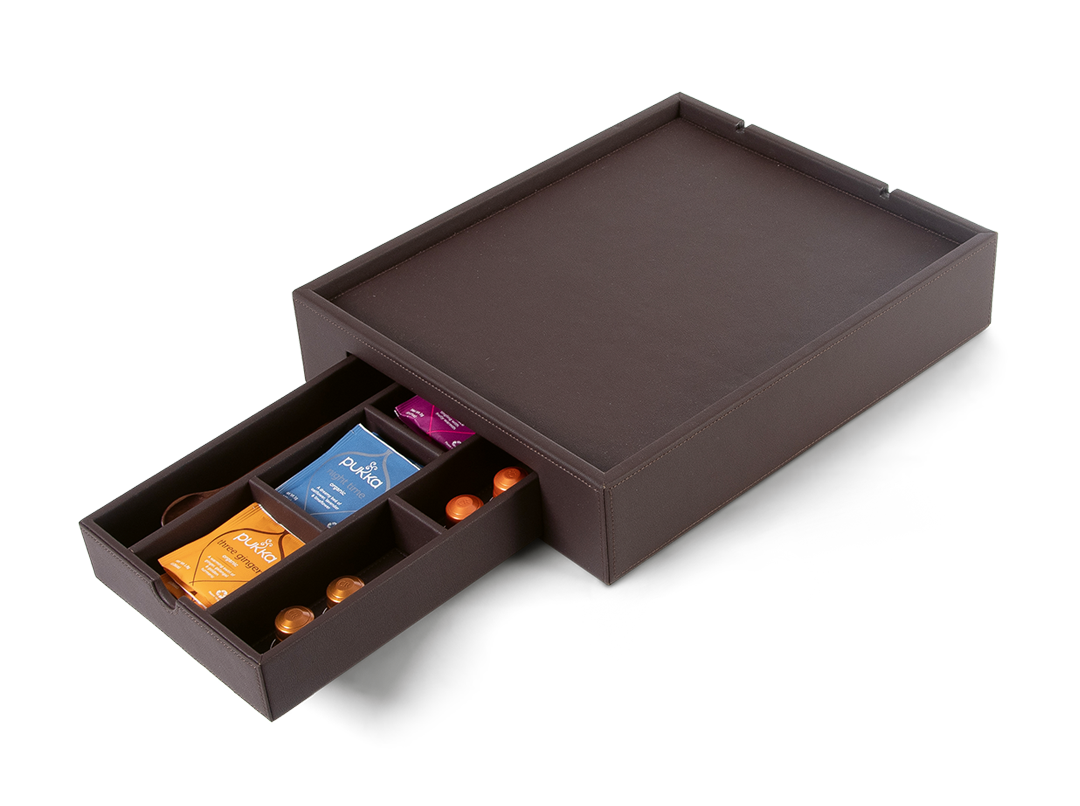 Premium Willkommenstablett inkl. Mehrzweckschublade | Classic