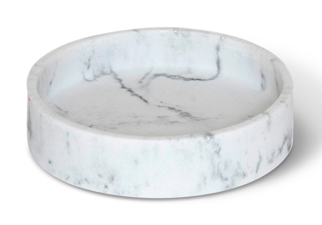 Ibu Amenity tray S White Marble